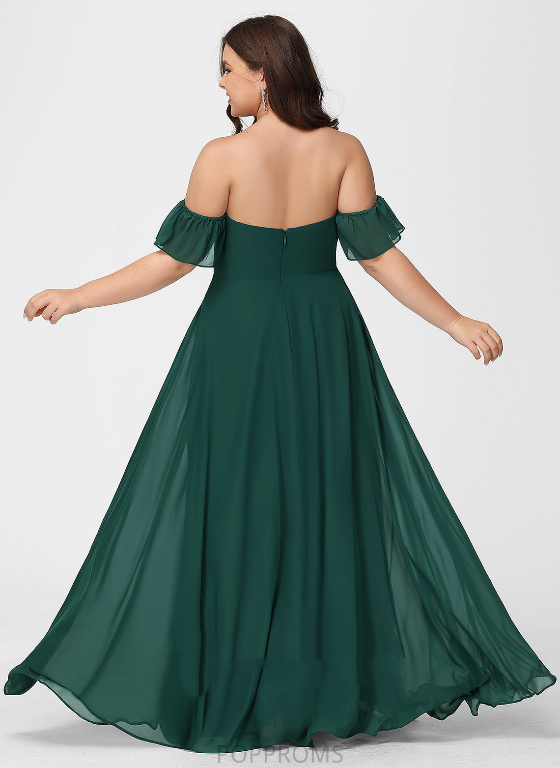 Length Silhouette Floor-Length Neckline A-Line Embellishment Fabric Off-the-Shoulder SplitFront Daisy Spaghetti Staps Floor Length Bridesmaid Dresses