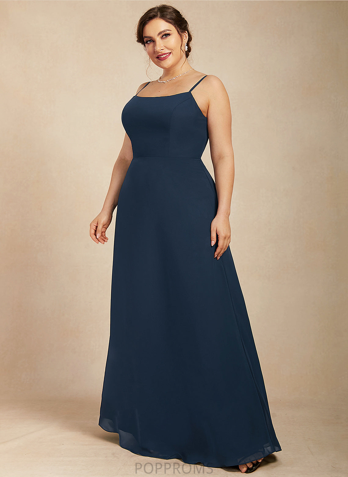 Bride Floor-Length Mother Neckline Maren Square the Chiffon of Dress A-Line Mother of the Bride Dresses