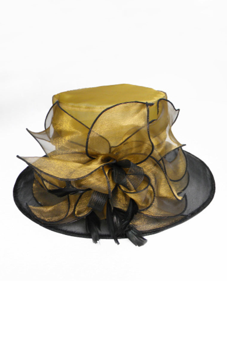 Ladies' Eye-Catching Organza With Bowler/Cloche Hat