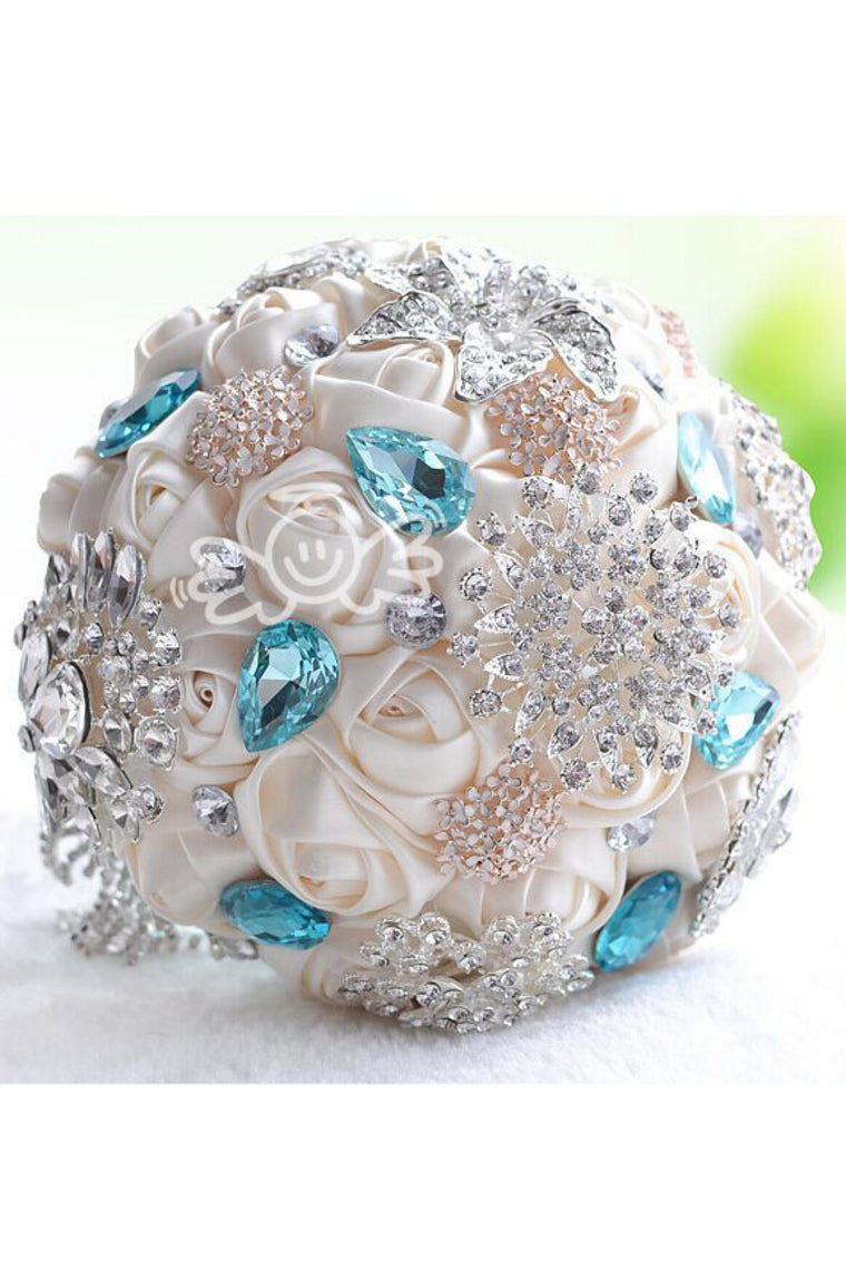 Fascinating Satin/Rhinestone Bridal Bouquets