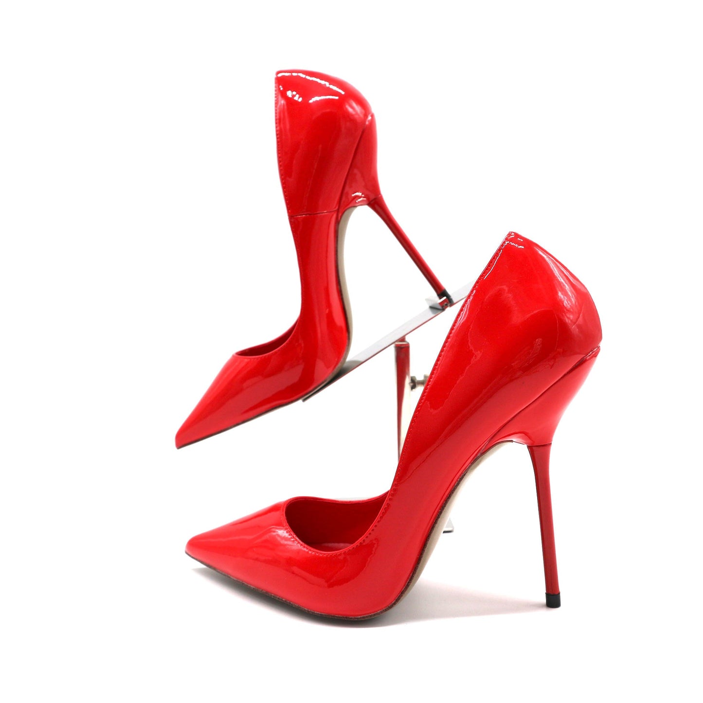 High Heels with Patent Leather Evening Party Shoes