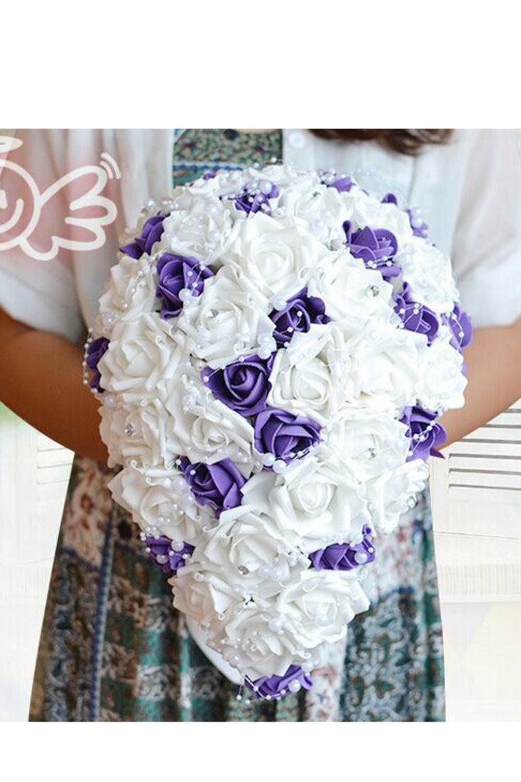 Attractive Cascade Satin Bridal Bouquets