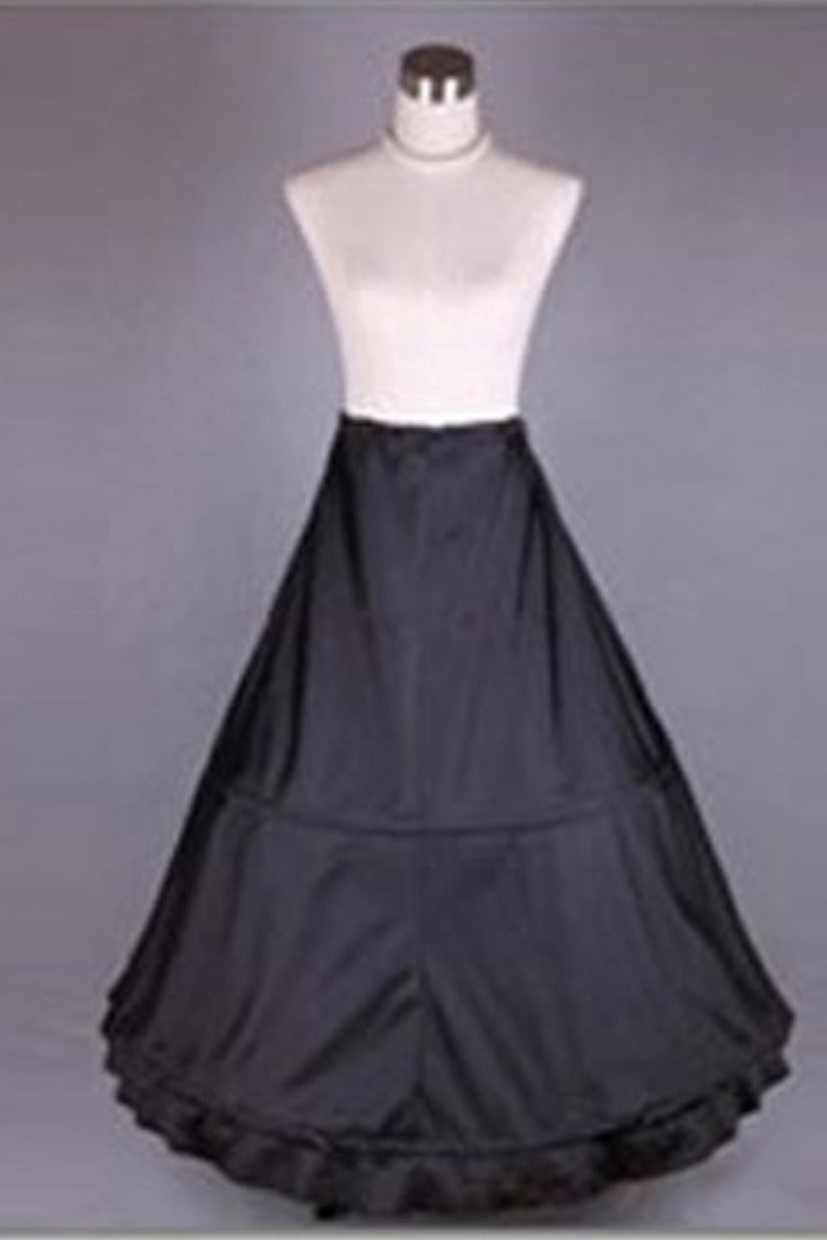 Women Nylon Floor Length 1 Tiers Petticoats P002