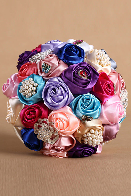 Colorful Wedding Bouquet Bride Holding Flowers (26*20cm)