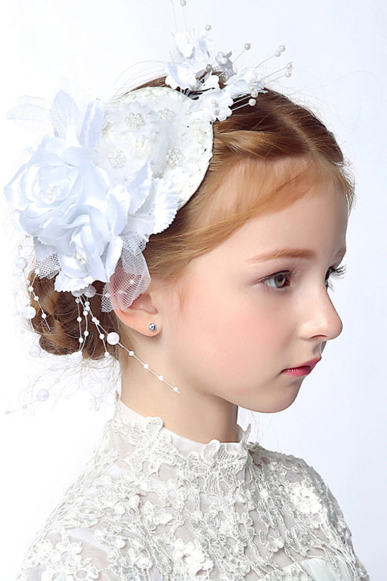 Women'S/Flower Girl'S Fabric/Imitation Pearl Headpiece - Wedding / Special Occasion Hair Clips