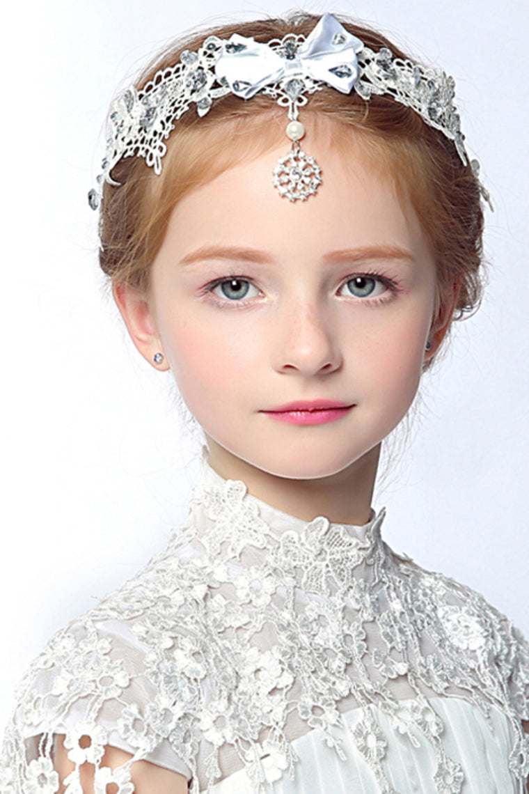 Lovely Flower Girl'S Beaded Lace Headpiece - Wedding / Special Occasion / Outdoor Headbands