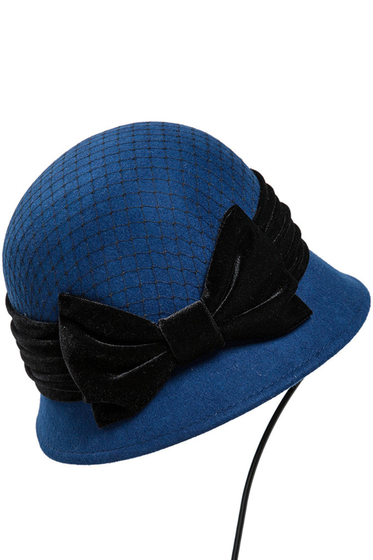 Ladies' Elegant Wool With Bowler /Cloche Hat