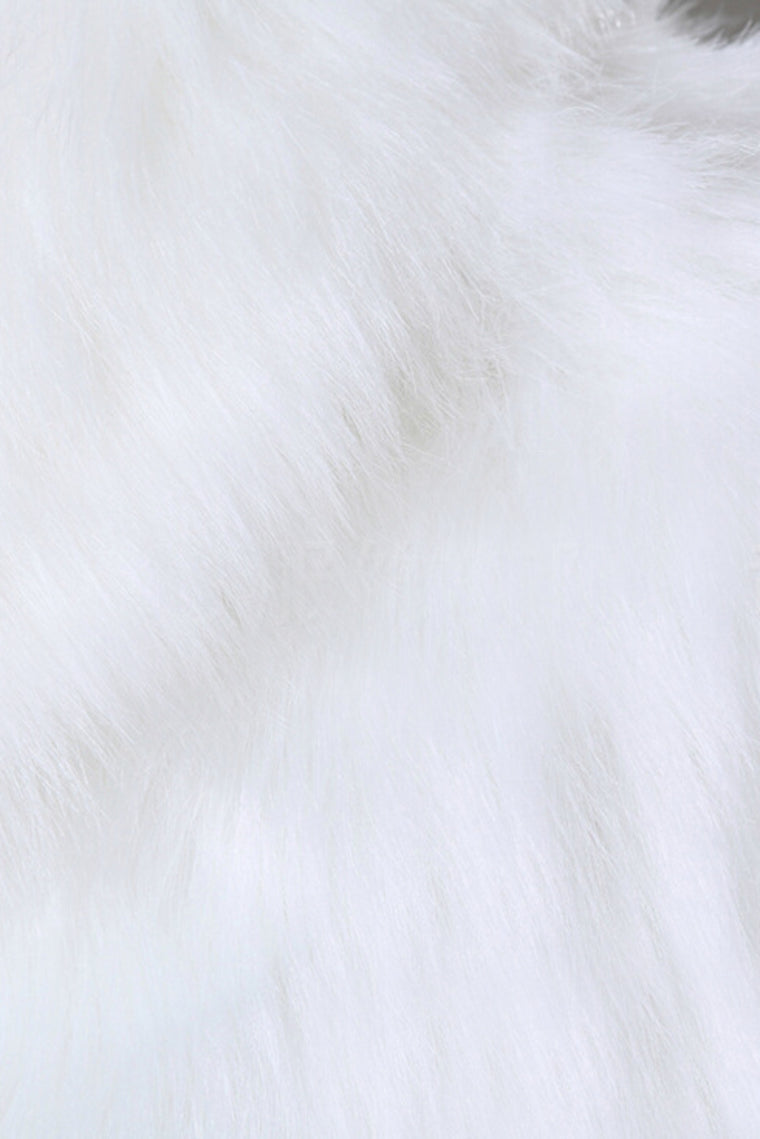 Concise Faux Fur Wedding Wrap