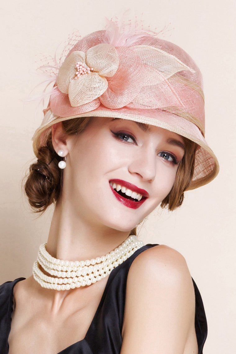 Ladies' Beautiful Cambric With Bowler/Cloche Hat