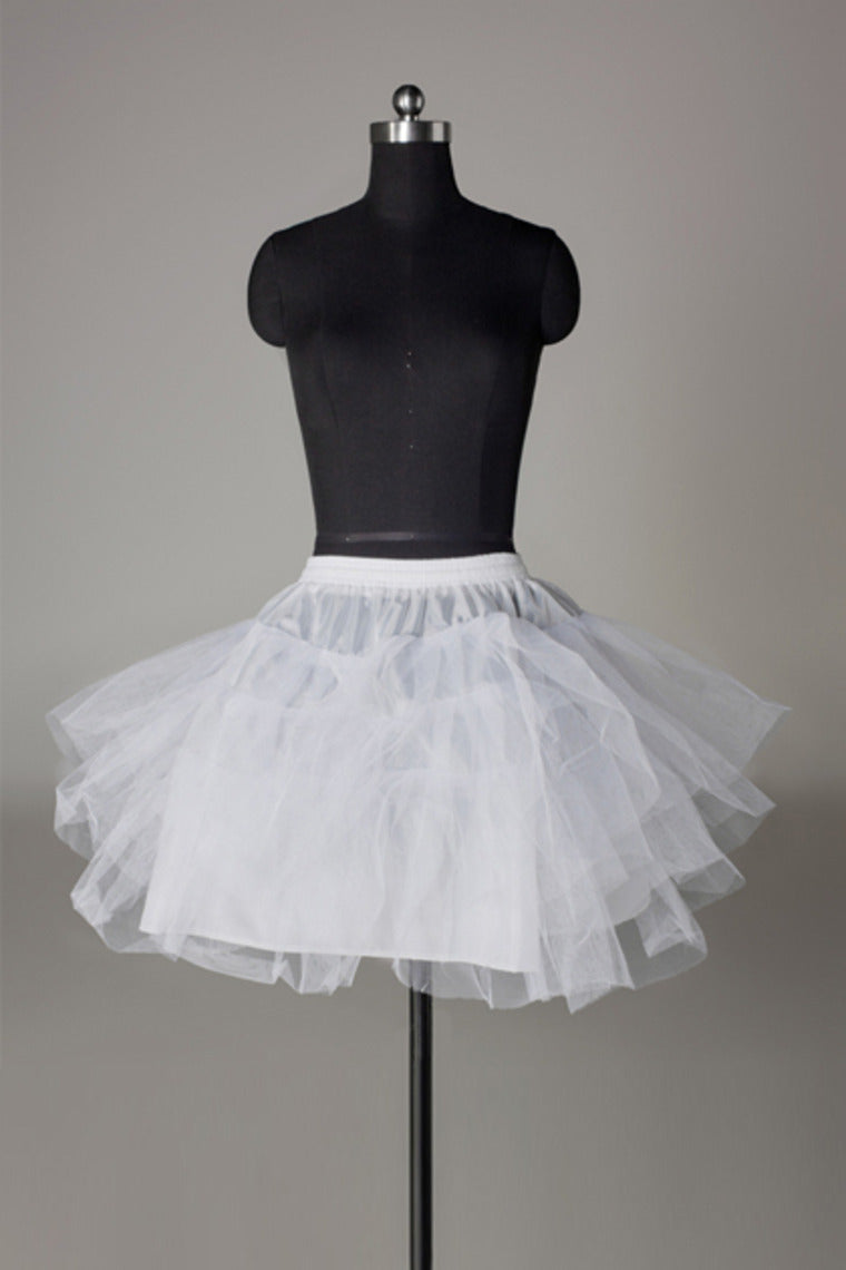 Women Nylon/Tulle Netting Short Length 3 Tiers Petticoats P015