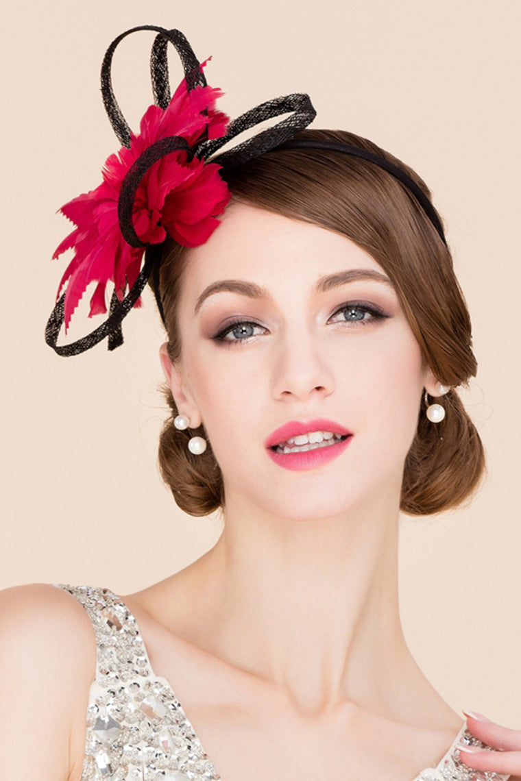 Ladies' Amazing Cambric With Feather Fascinators