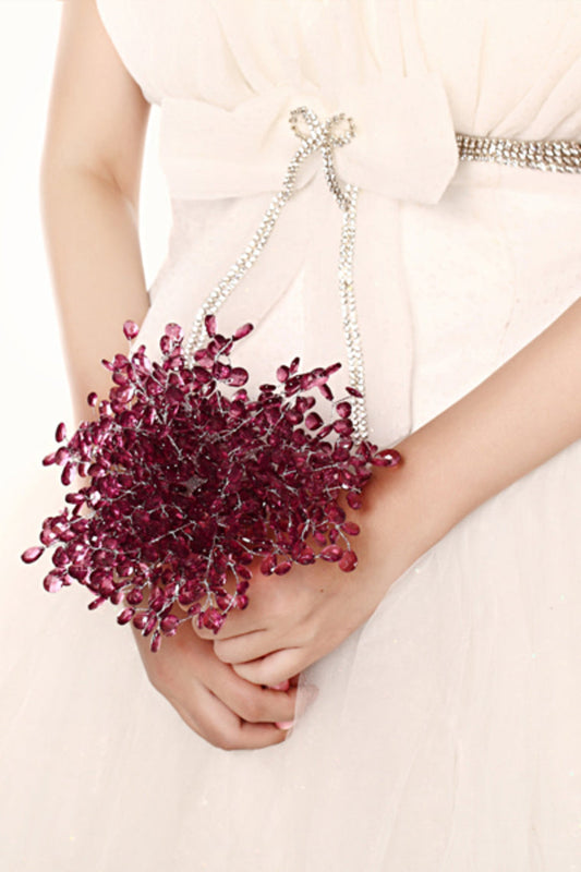 Elegant Free-Form Crystal Wedding Bridal Bouquet (20*16.5cm)