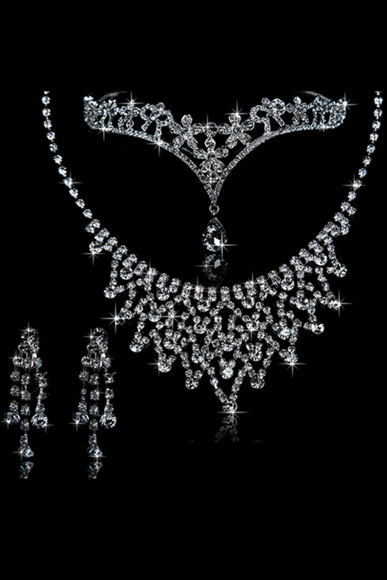 Gorgeous Alloy/Rhinestones Ladies' Jewelry Sets #Yu7890