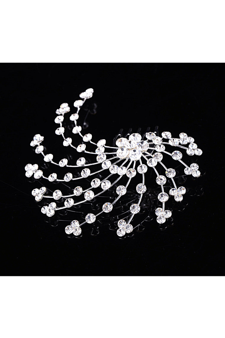 Gorgeous Hair Hoop Alloy With Rhinestones Wedding Bridal Tiara