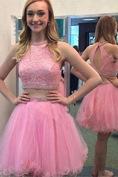 Two Piece Jan Homecoming Dresses Lace CD10734