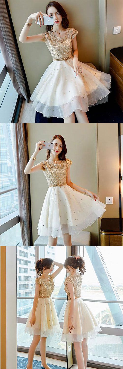 Cute Tulle Women Fashion Lace Haley Homecoming Dresses Dress Party Dress XXA1610