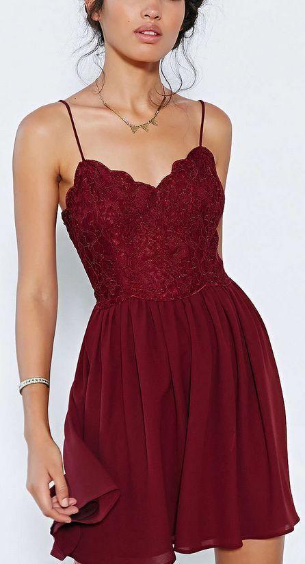 Dark Red Chiffon Maritza Lace Cocktail Homecoming Dresses Evening Dress Dresses Backless Mini Party Dresses Short CD1800