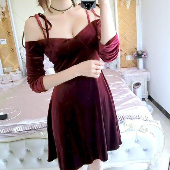 Wine Dayanara Homecoming Dresses Red Velvet Off Shoulder Short Women Party Dresses Velvet Party Dresses XXA1963