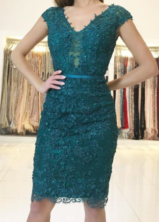 Fashion Appliques Sheath Beading Short Louise Homecoming Dresses Evening Dress For Party Formal Gown CD2160