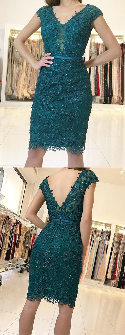 Fashion Appliques Sheath Beading Short Evening Homecoming Dresses Kyla Dress For Party Formal Gown XXA2160