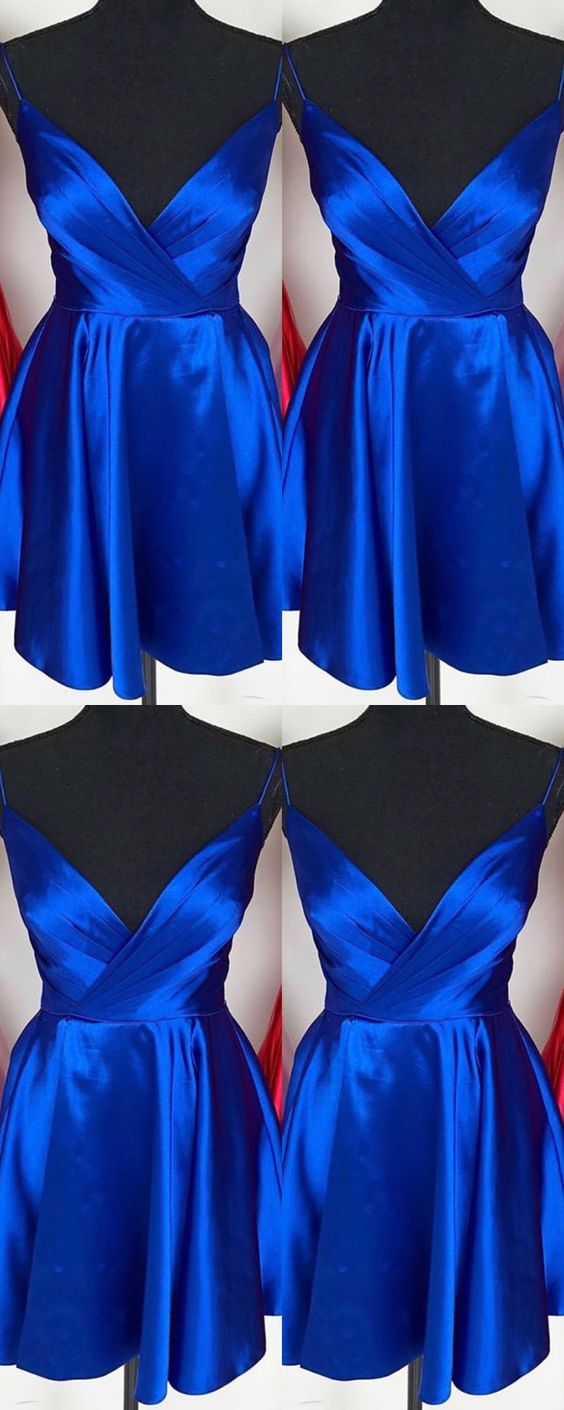 Semi Allyson Royal Blue Cocktail Homecoming Dresses Formal Dress Dresses CD2212