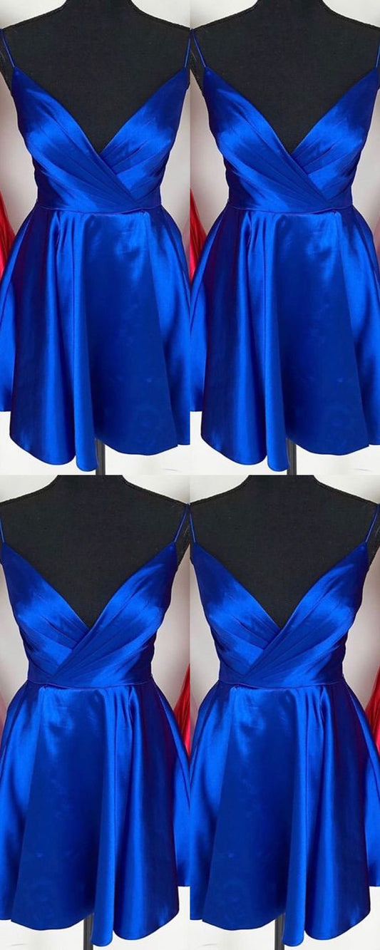 Semi Allyson Royal Blue Cocktail Homecoming Dresses Formal Dress Dresses CD2212