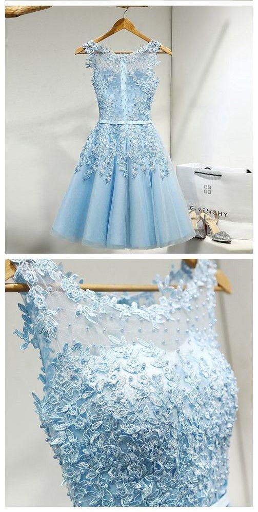 Dress With Appliques Lace Homecoming Dresses Julissa Appliques Short CD23320