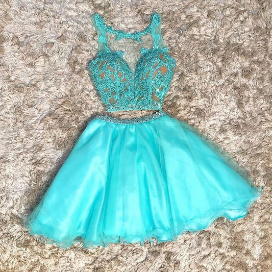 Short Janet Two Pieces Homecoming Dresses CD23763