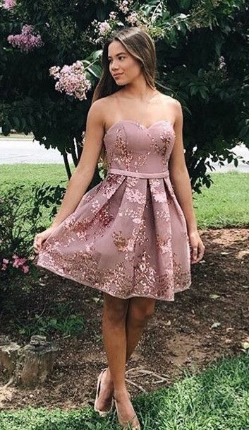 Cocktail Ellen Homecoming Dresses Short Dresses Party Dresses CD2590