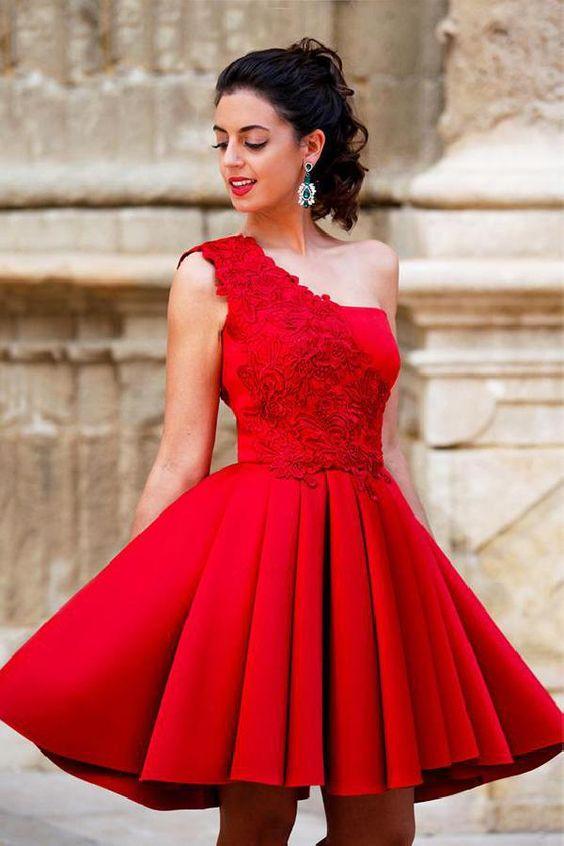 Lace Isis Homecoming Dresses Red Short CD3216