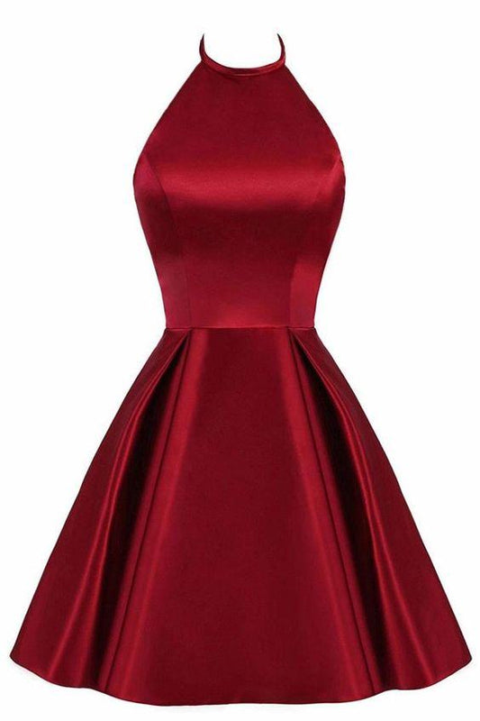 Cute Strap Red Mini Short Party Dress Cocktail Nathalie Homecoming Dresses CD3395