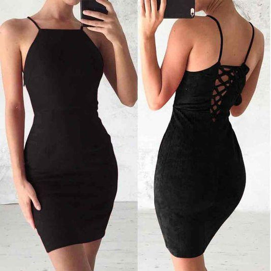 Women Ladies Velvet Backless Bodycon Strappy Dress Homecoming Dresses Imani Bandage Party Evening CD3737