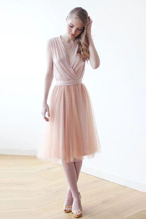 Custom Jane Homecoming Dresses Pink Made Enticing Cute V Neck Short Party Dress XXA3842