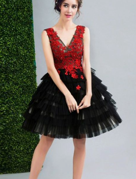 Fashion Tulle Dress Homecoming Dresses Cocktail Mariela CD3904