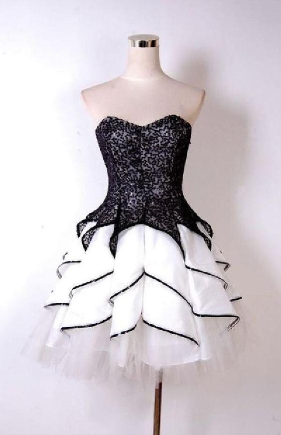 Hot Sale Absorbing Sheila Lace Homecoming Dresses Black Cute CD4064