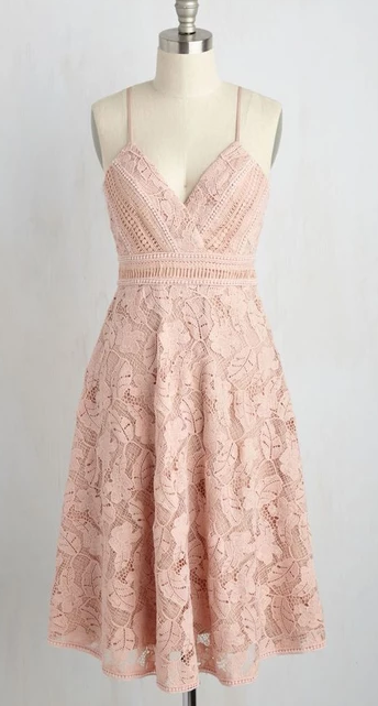 A-Line Spaghetti Straps Knee-Length Sleeveless Pink Homecoming Dresses Lace Elyse XXA4911