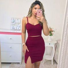 Two Piece A-Line Homecoming Dresses Ursula Satin V Neck Short CD7037