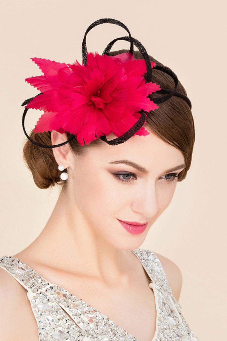 Ladies' Amazing Cambric With Feather Fascinators