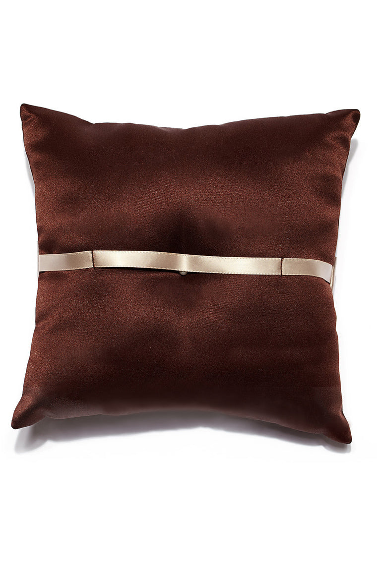 Chic Ring Pillow With Ribbons/Pearl