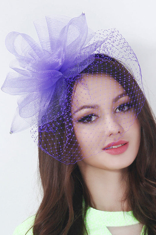 Ladies' Cute Cambric/Net Yarn With Fascinators