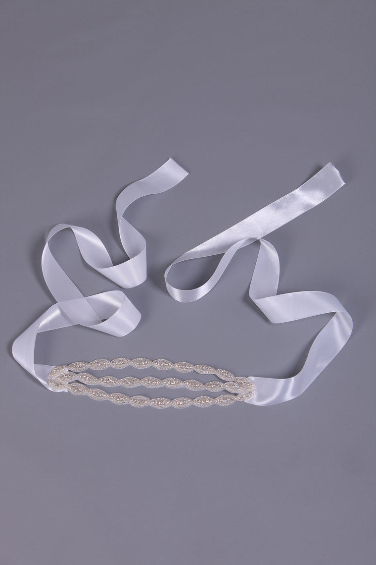 Beautiful Satin Wedding/Evening Ribbon With Beading