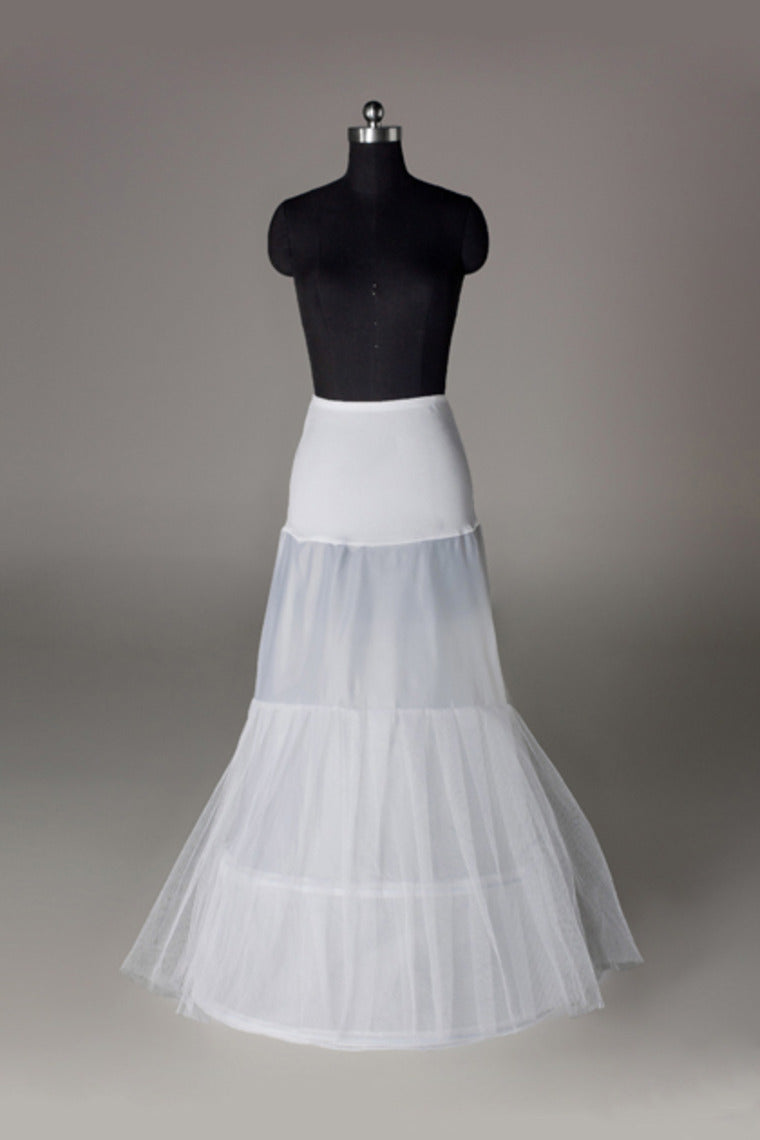 Women Nylon/Tulle Netting Floor Length 2 Tiers Petticoats P006