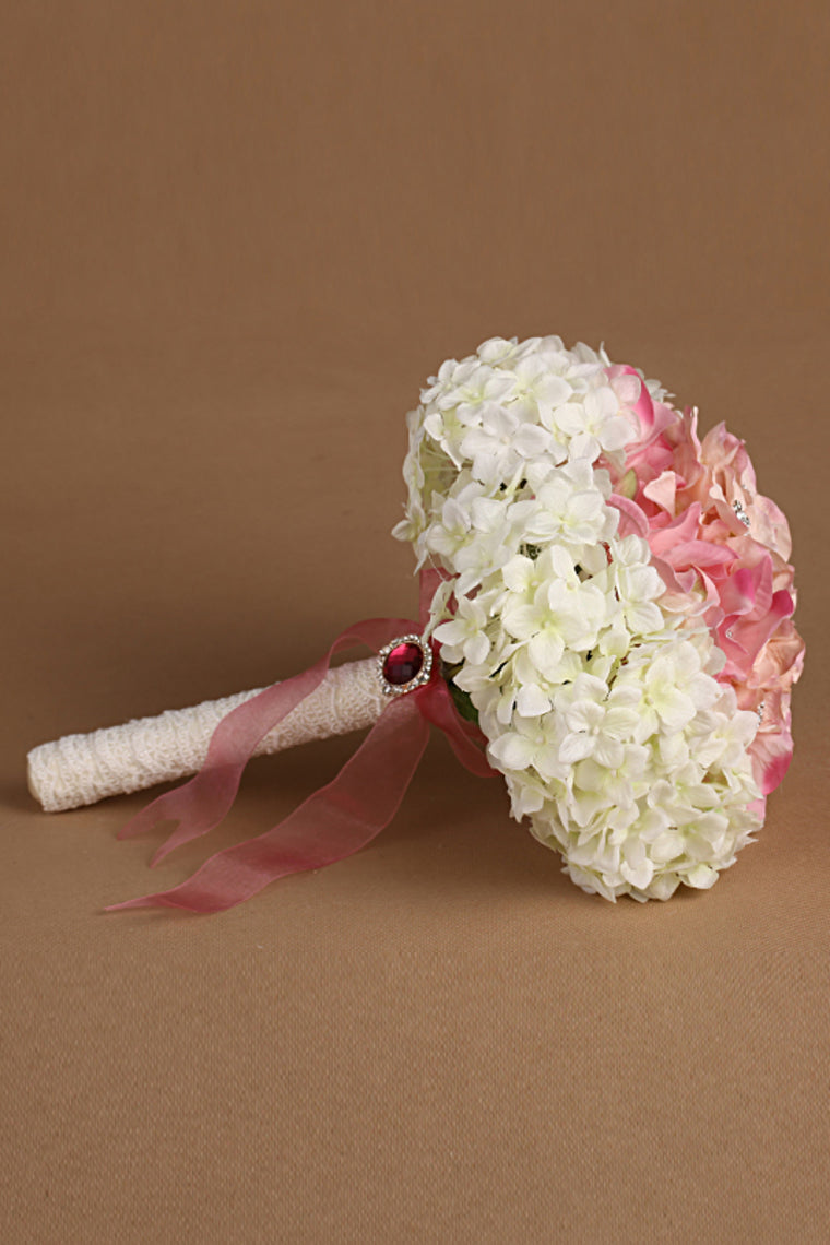 Wedding Bride Holding Flower Fabric Flower Bouquet (25*19cm)