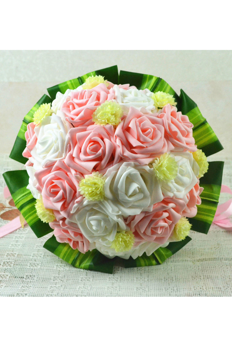 Colorful Round PE Bridal Bouquets