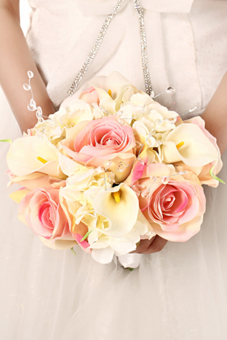 Flannel Pink Rose Bouquet Wedding Bouquet (28*25cm)