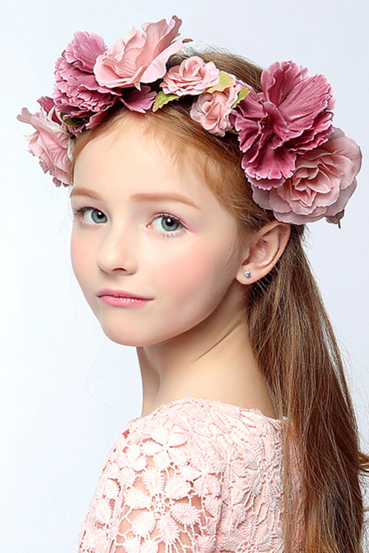 Stunning Flower Girl'S Fabric Headpiece - Wedding/Special Occasion / Outdoor Wreaths / Flowers