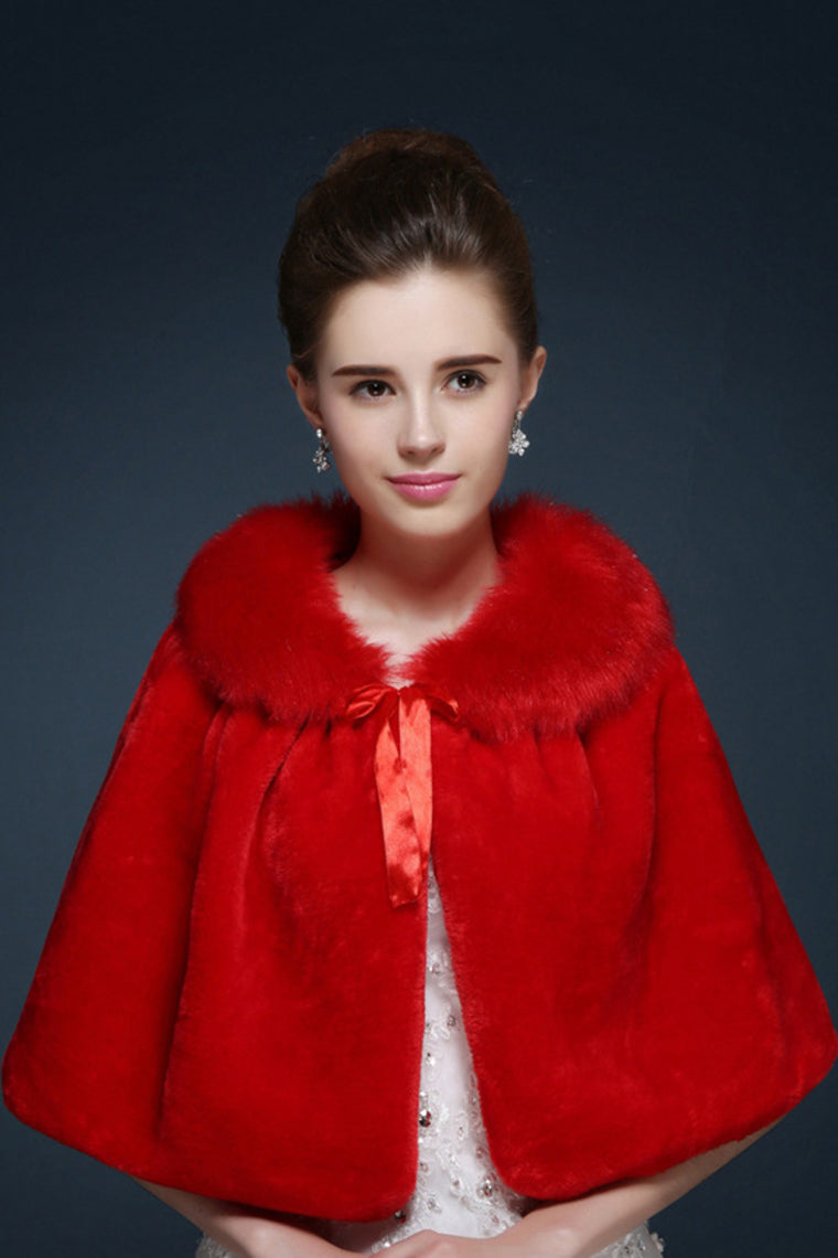 Wedding / Party / Evening / Casual Faux Fur Capelets Sleeveless Wedding Wraps